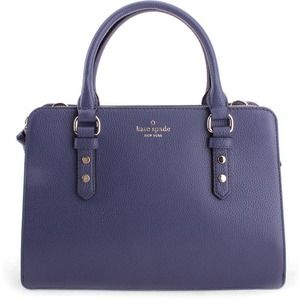 Kate Spade Diver Blue Leather Mulberry Street Tote